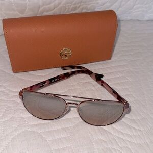 Tory Burch 57mm Aviator Sunglasses